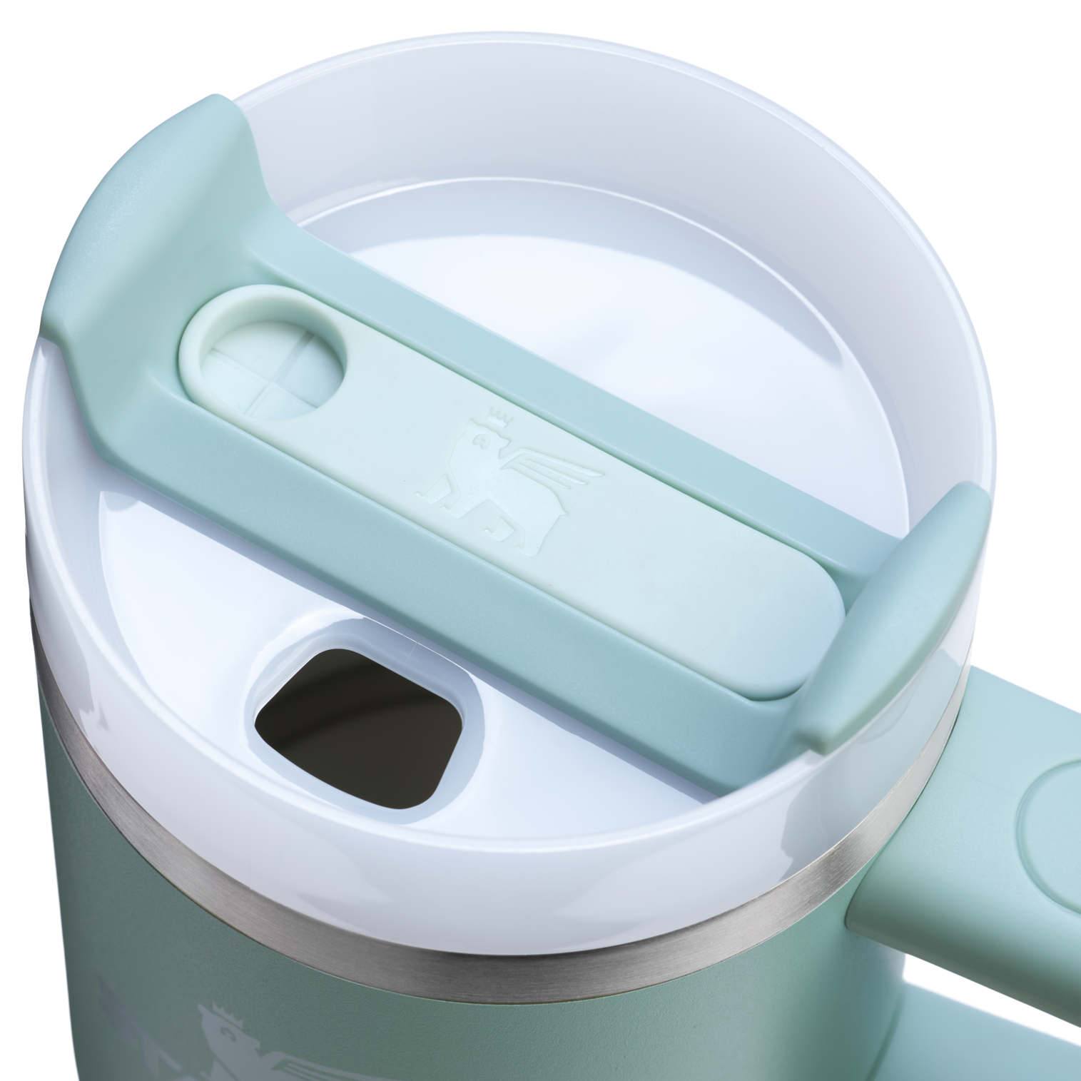 Insulated Travel The Quencher H2.O Flowstate Tumbler | Stanley Create D291F - 40oz Large Capacity Car-Cup Friendly Quencher Detail