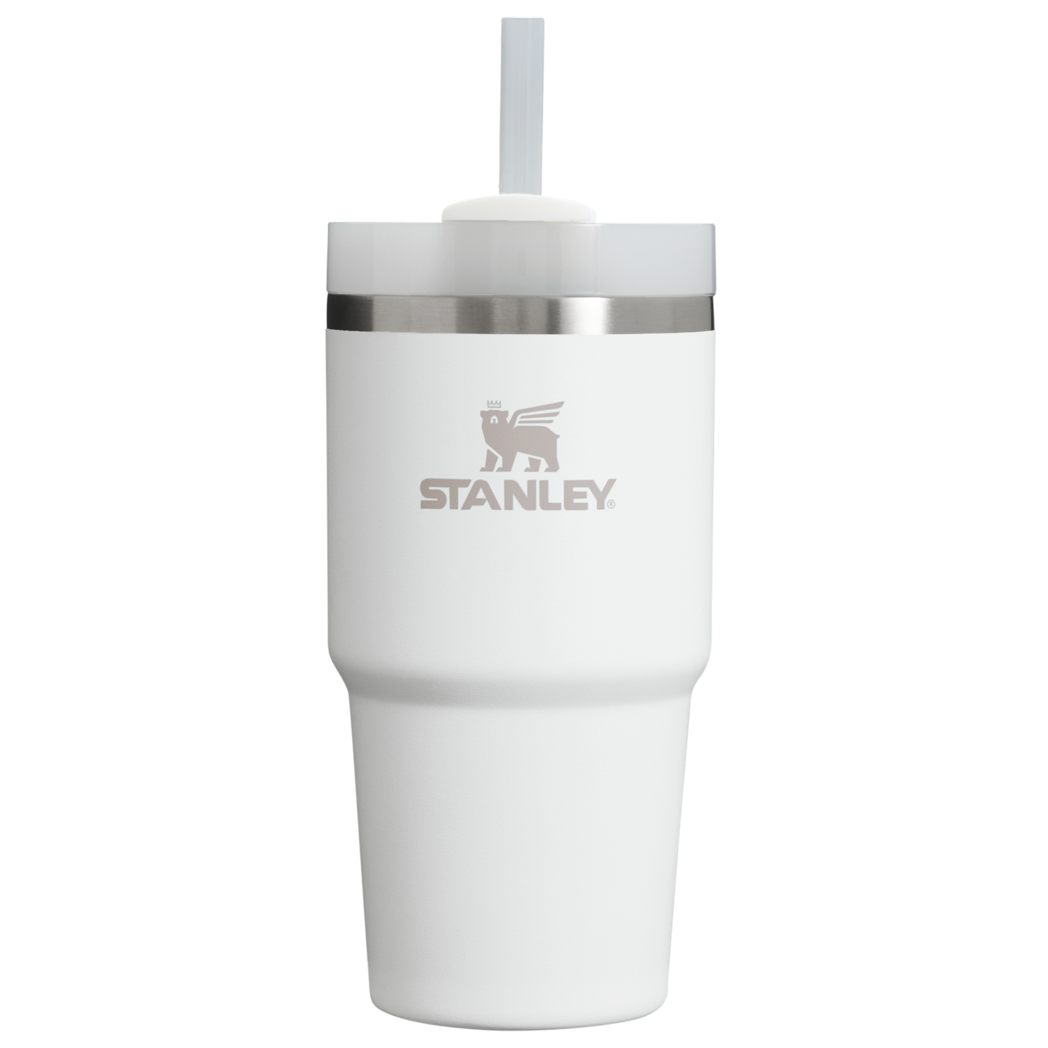 Insulated Travel The Quencher H2.0 Flowstate Tumbler D030T - Premium Stainless Steel Straw Cup for All-Day Hydration - Frost