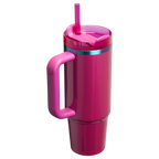 Splash-Resistant FlowState The Quencher H2.0 Flowstate Tumbler D051L - Double-Wall Vacuum Insulated Travel Tumbler with Straw Detail