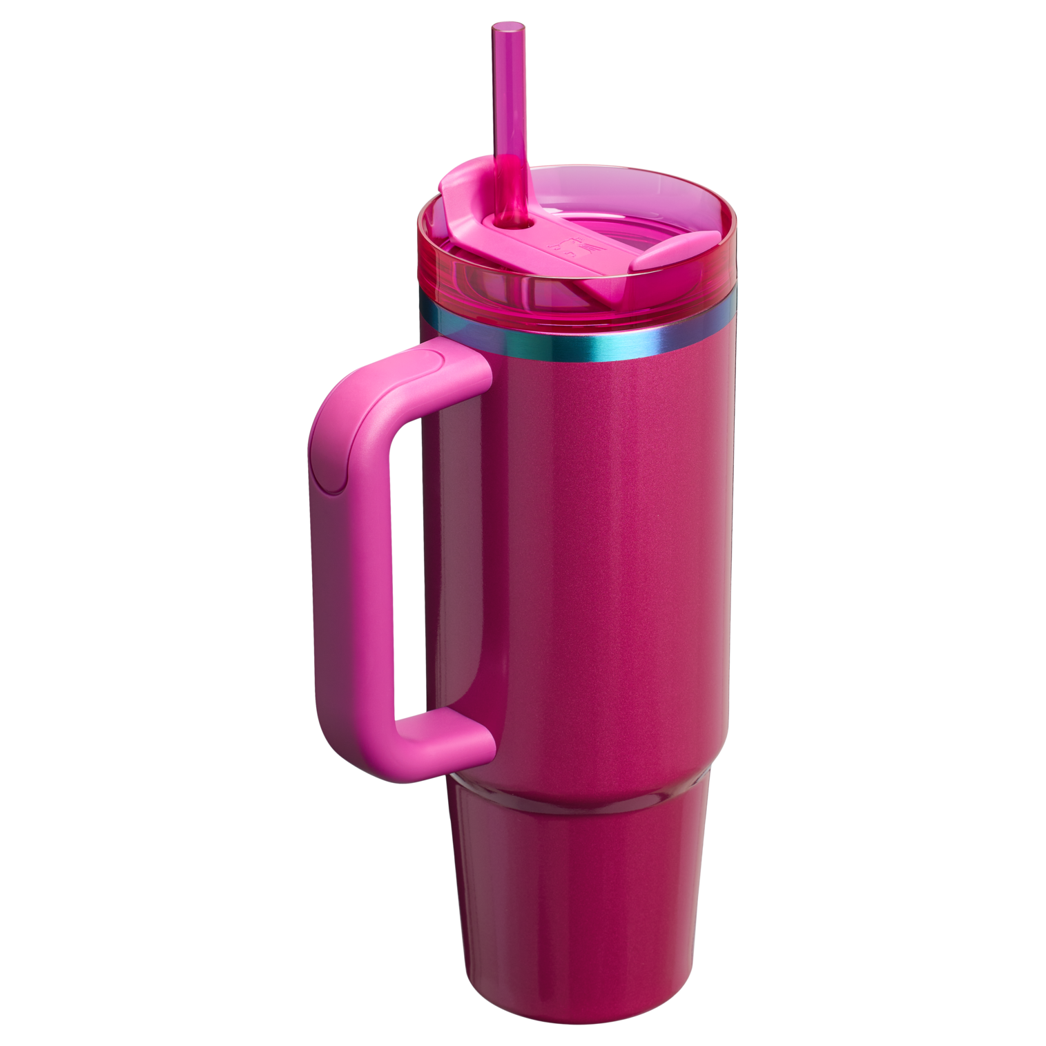 Splash-Resistant FlowState The Quencher H2.0 Flowstate Tumbler D051L - Double-Wall Vacuum Insulated Travel Tumbler with Straw Detail
