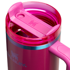 Splash-Resistant FlowState The Quencher H2.0 Flowstate Tumbler D051L - Double-Wall Vacuum Insulated Travel Tumbler with Straw Detail