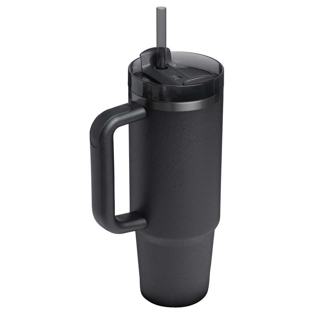 Splash-Resistant FlowState The Quencher H2.0 Flowstate Tumbler D051L - Double-Wall Vacuum Insulated Travel Tumbler with Straw Detail