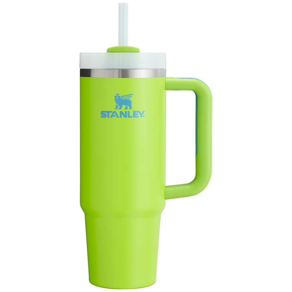 Splash-Resistant FlowState The Quencher H2.0 Flowstate Tumbler D051L - Double-Wall Vacuum Insulated Travel Tumbler with Straw Detail