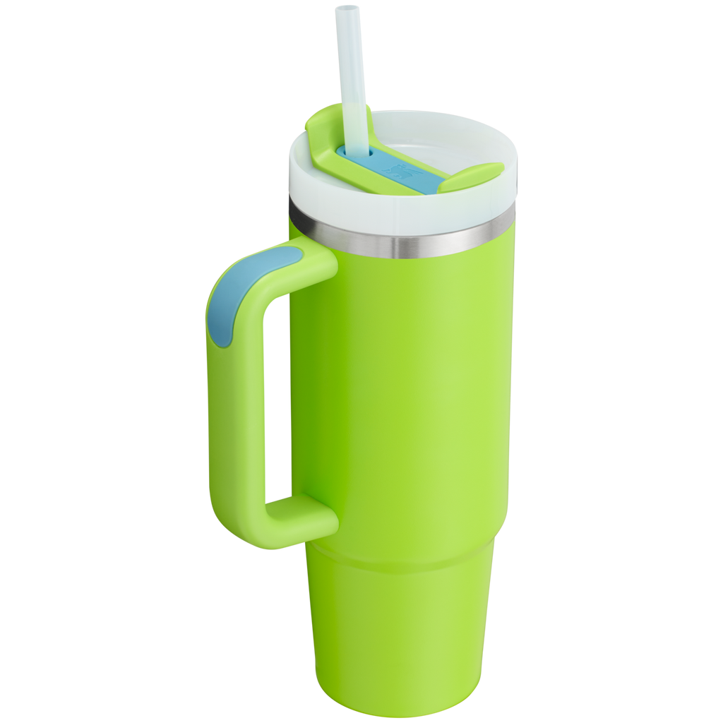 Splash-Resistant FlowState The Quencher H2.0 Flowstate Tumbler D051L - Double-Wall Vacuum Insulated Travel Tumbler with Straw Detail