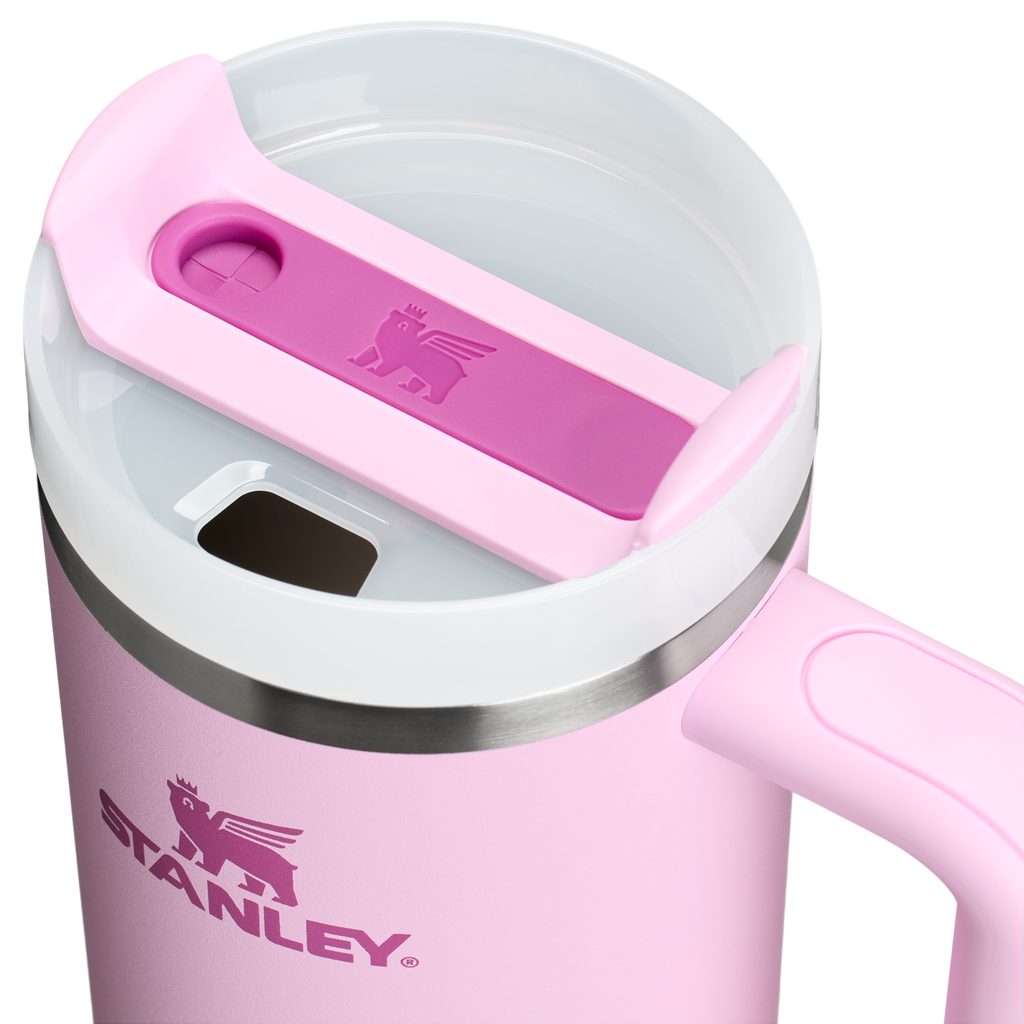 Double-Wall Vacuum The Quencher H2.0 Flowstate Tumbler | Stanley Create D331C - FlowState 3-Position Lid Insulated Travel Mug Detail