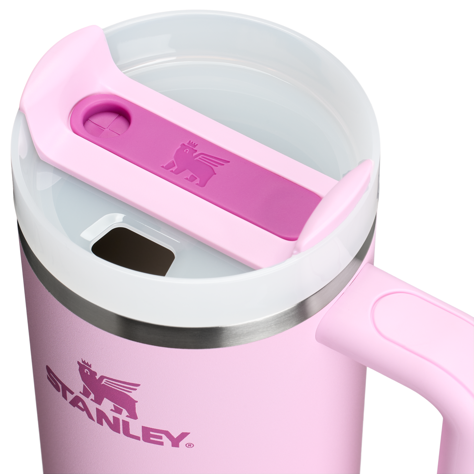 Splash-Resistant FlowState The Quencher H2.0 Flowstate Tumbler D051L - Double-Wall Vacuum Insulated Travel Tumbler with Straw Detail