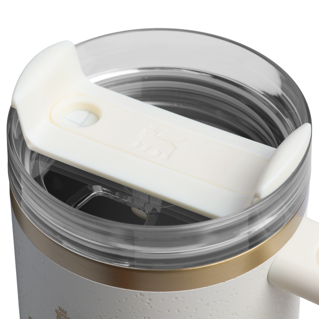 Splash-Resistant FlowState The Quencher H2.0 Flowstate Tumbler D051L - Double-Wall Vacuum Insulated Travel Tumbler with Straw Detail
