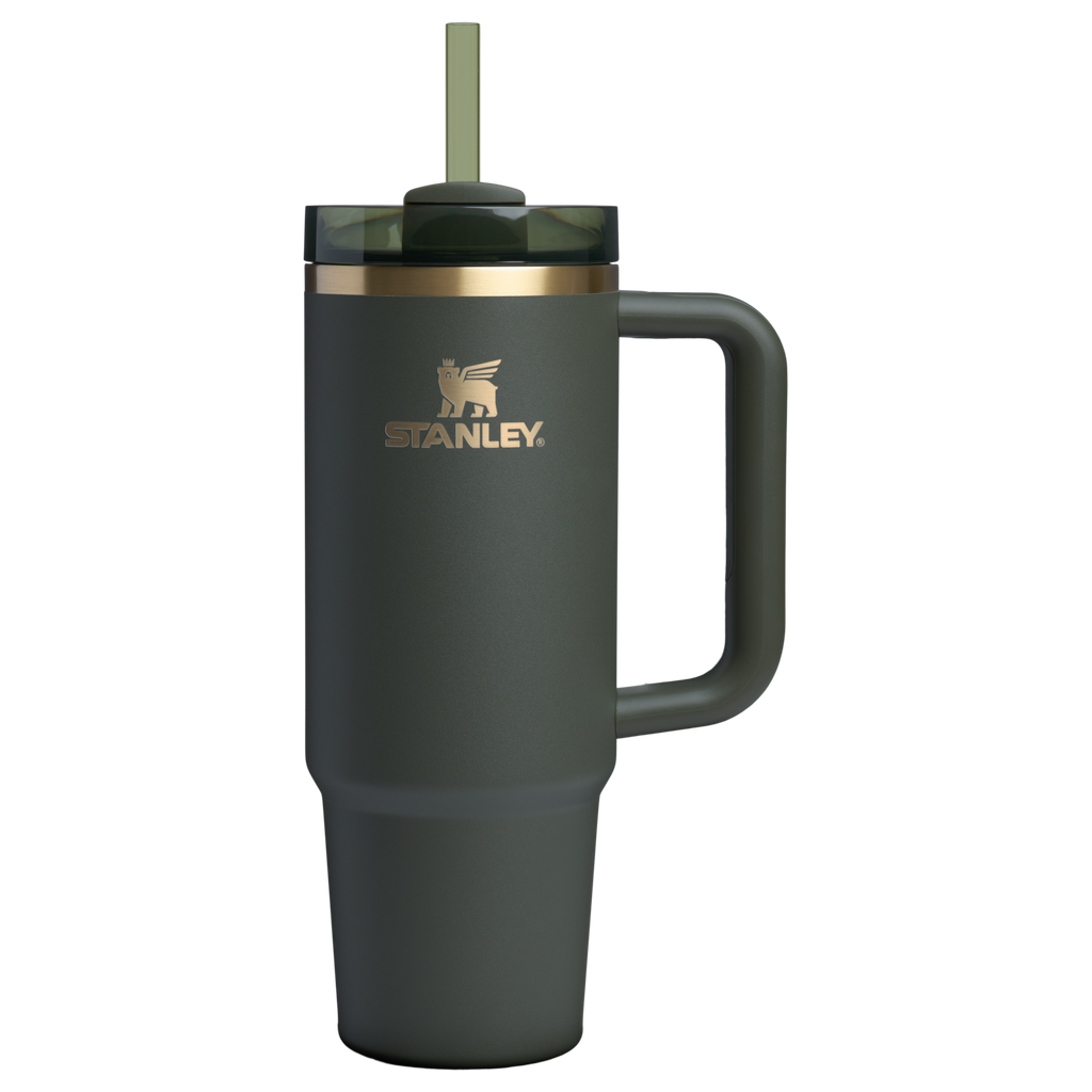 Splash-Resistant FlowState The Quencher H2.0 Flowstate Tumbler D051L - Double-Wall Vacuum Insulated Travel Tumbler with Straw Detail