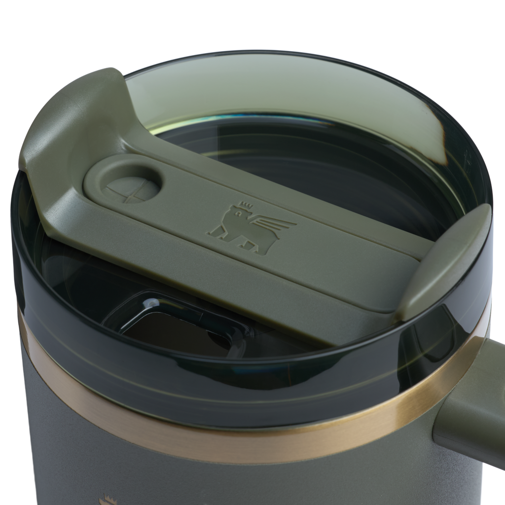 Splash-Resistant FlowState The Quencher H2.0 Flowstate Tumbler D051L - Double-Wall Vacuum Insulated Travel Tumbler with Straw Detail