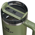 Splash-Resistant FlowState The Quencher H2.0 Flowstate Tumbler D051L - Double-Wall Vacuum Insulated Travel Tumbler with Straw Detail