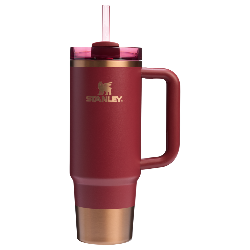 Splash-Resistant FlowState The Quencher H2.0 Flowstate Tumbler D051L - Double-Wall Vacuum Insulated Travel Tumbler with Straw Detail