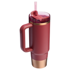 Splash-Resistant FlowState The Quencher H2.0 Flowstate Tumbler D051L - Double-Wall Vacuum Insulated Travel Tumbler with Straw Detail