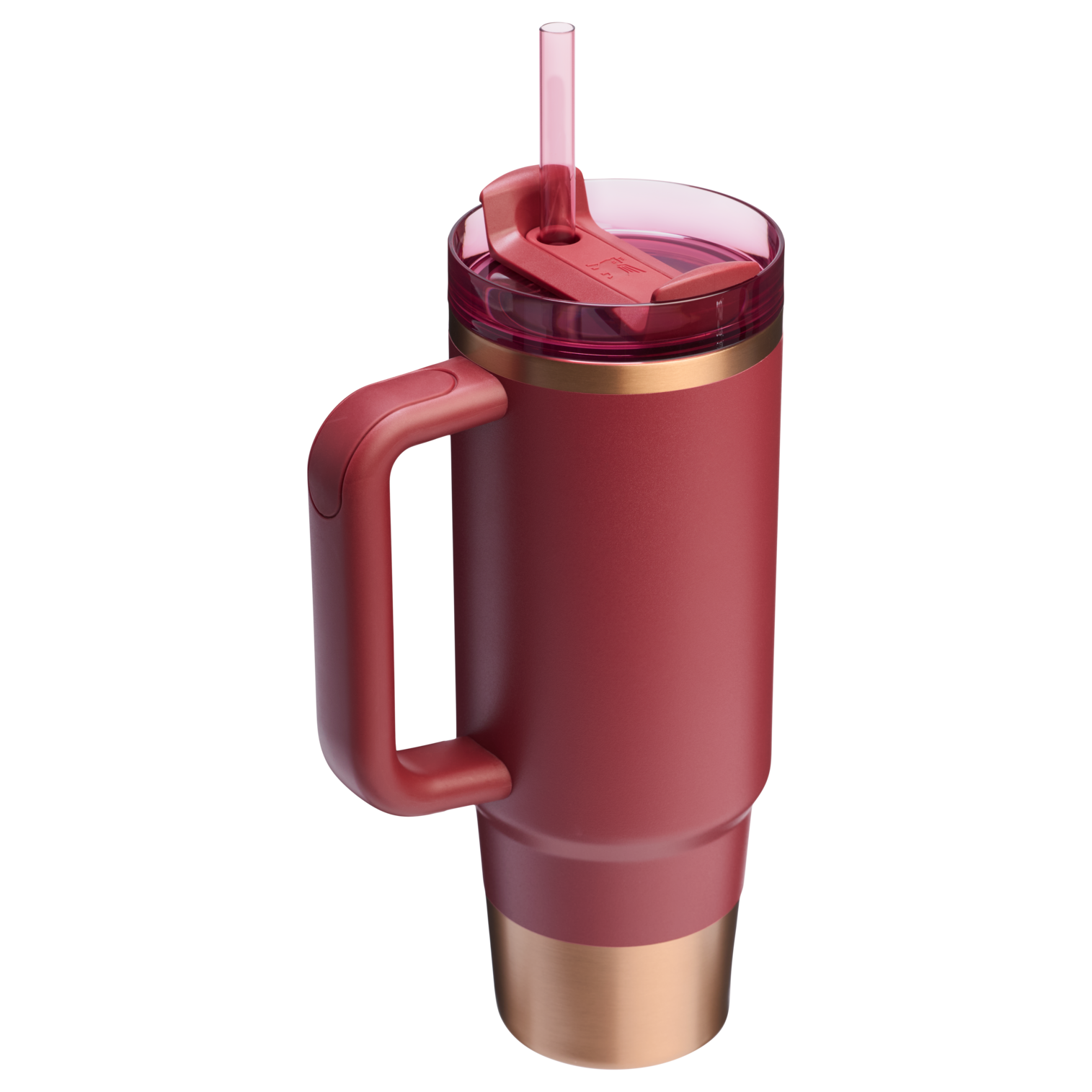 Splash-Resistant FlowState The Quencher H2.0 Flowstate Tumbler D051L - Double-Wall Vacuum Insulated Travel Tumbler with Straw Detail