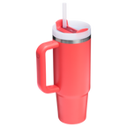 Splash-Resistant FlowState The Quencher H2.0 Flowstate Tumbler D051L - Double-Wall Vacuum Insulated Travel Tumbler with Straw Detail