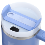 Splash-Resistant FlowState The Quencher H2.0 Flowstate Tumbler D051L - Double-Wall Vacuum Insulated Travel Tumbler with Straw Detail