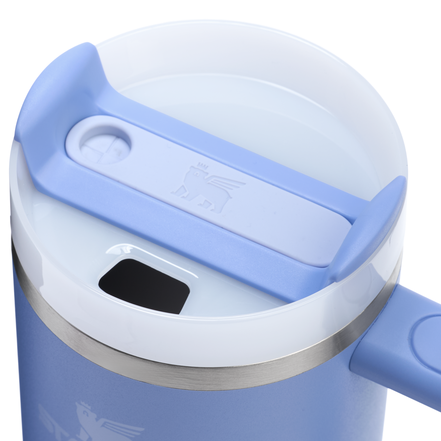Splash-Resistant FlowState The Quencher H2.0 Flowstate Tumbler D051L - Double-Wall Vacuum Insulated Travel Tumbler with Straw Detail
