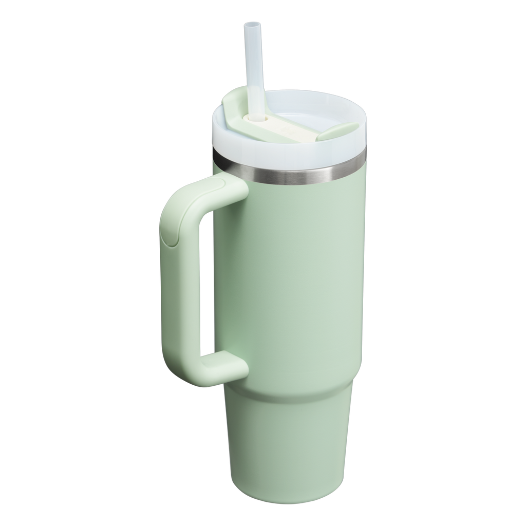 Splash-Resistant FlowState The Quencher H2.0 Flowstate Tumbler D051L - Double-Wall Vacuum Insulated Travel Tumbler with Straw Detail