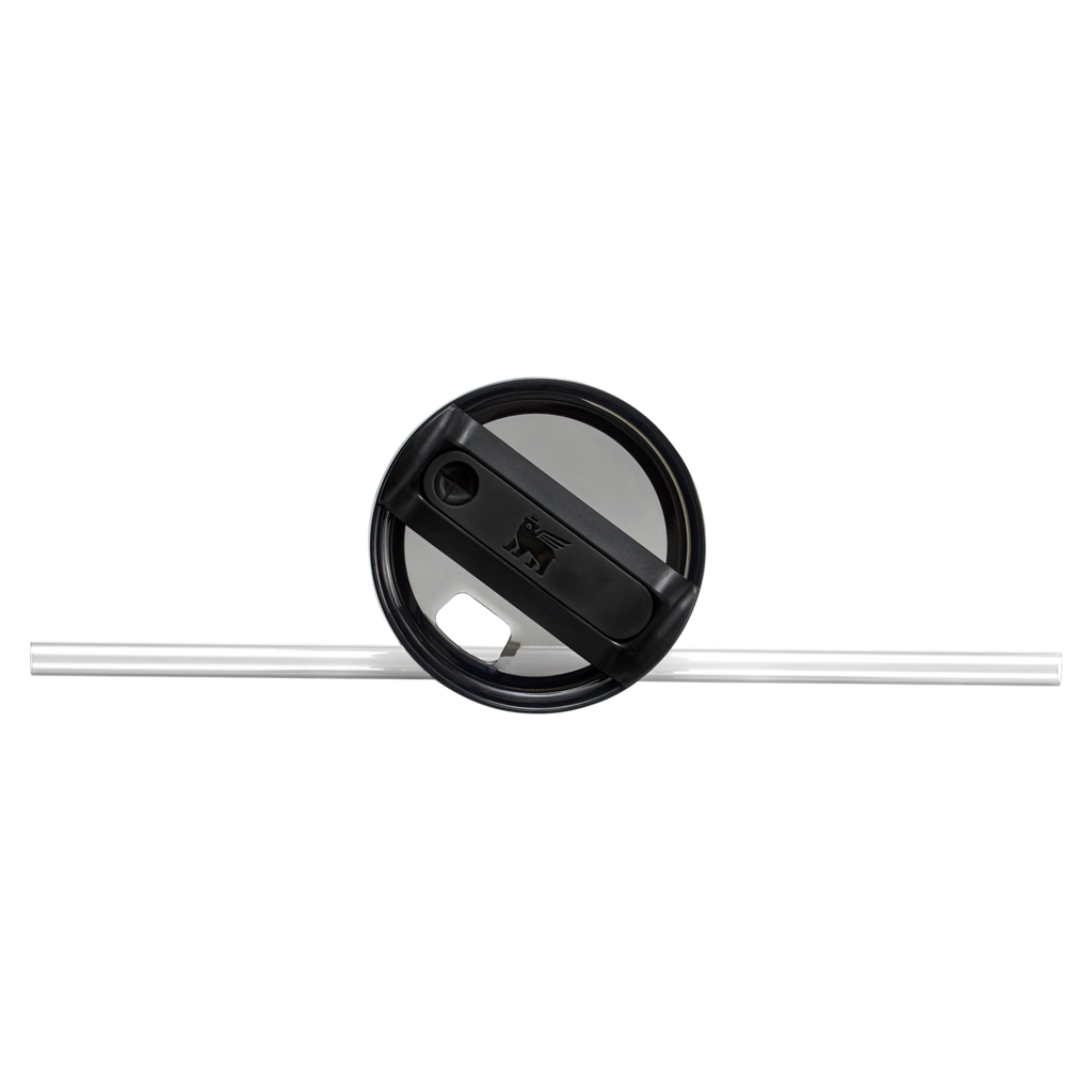 Splash-Resistant FlowState The Quencher H2.0 Flowstate Tumbler D051L - Double-Wall Vacuum Insulated Travel Tumbler with Straw Detail