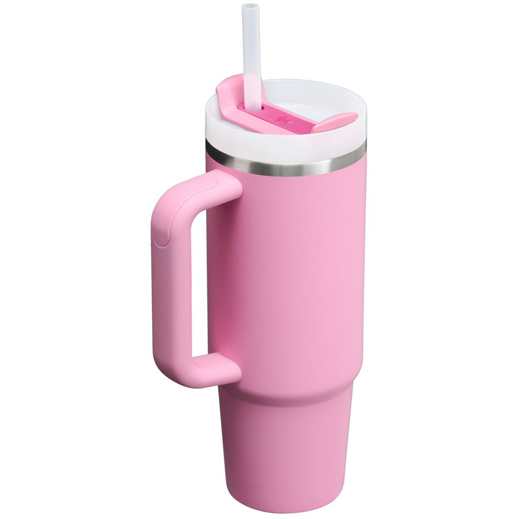 Splash-Resistant FlowState The Quencher H2.0 Flowstate Tumbler D051L - Double-Wall Vacuum Insulated Travel Tumbler with Straw Detail