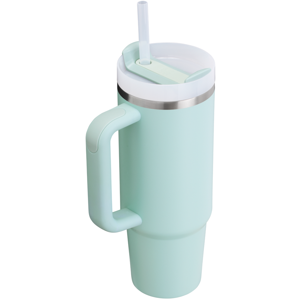Splash-Resistant FlowState The Quencher H2.0 Flowstate Tumbler D051L - Double-Wall Vacuum Insulated Travel Tumbler with Straw Detail
