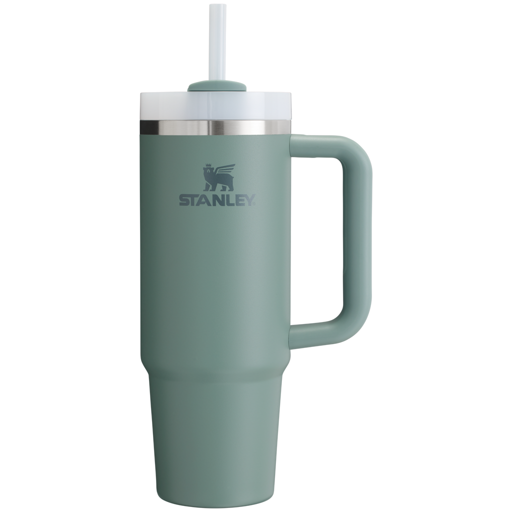 Splash-Resistant FlowState The Quencher H2.0 Flowstate Tumbler D051L - Double-Wall Vacuum Insulated Travel Tumbler with Straw Detail