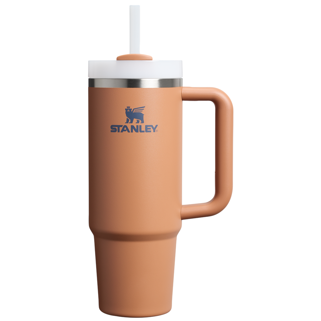Double-Wall Vacuum The Quencher H2.0 Flowstate Tumbler | Stanley Create D331C - FlowState 3-Position Lid Insulated Travel Mug - Toast