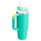 Splash-Resistant FlowState The Quencher H2.0 Flowstate Tumbler D051L - Double-Wall Vacuum Insulated Travel Tumbler with Straw Detail