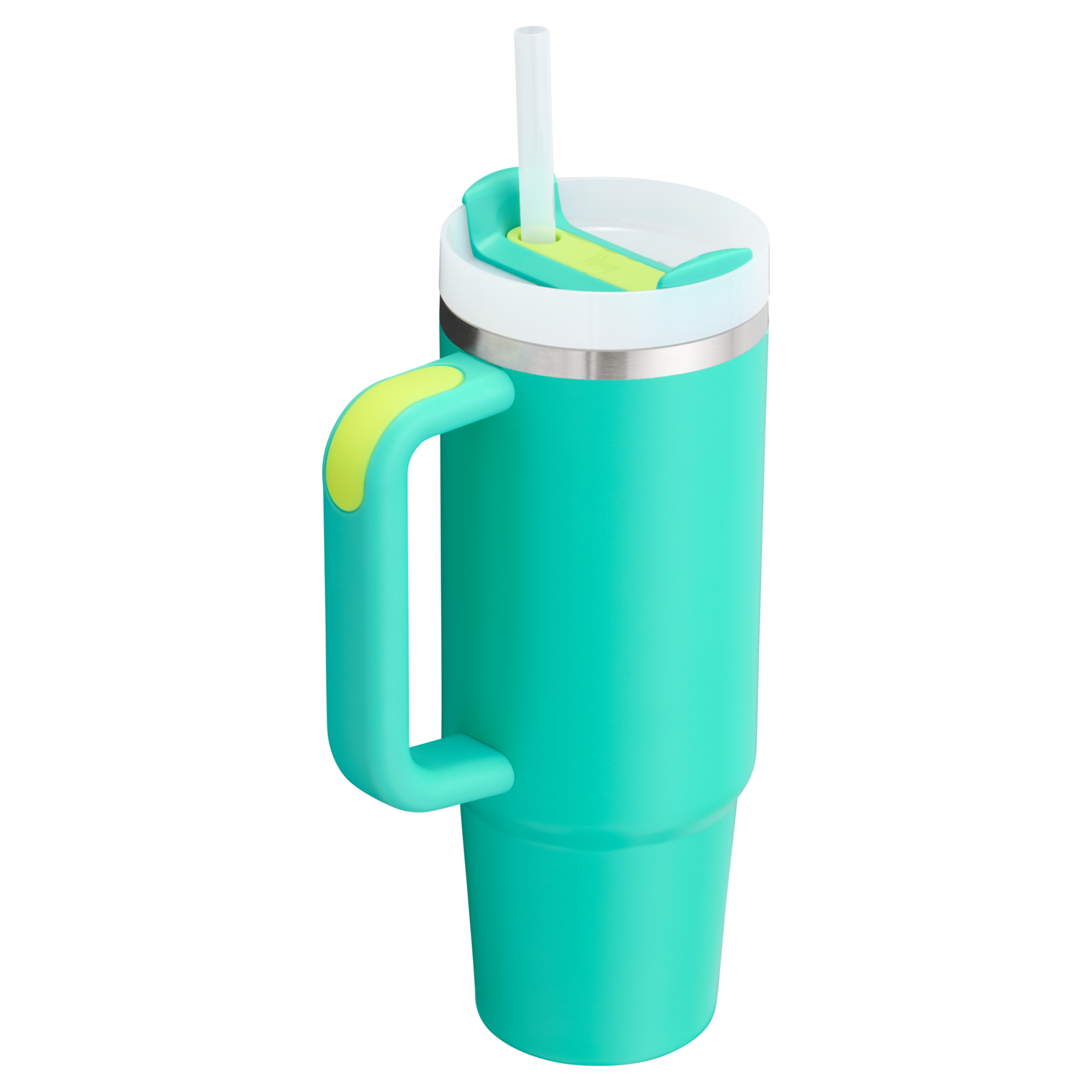 Splash-Resistant FlowState The Quencher H2.0 Flowstate Tumbler D051L - Double-Wall Vacuum Insulated Travel Tumbler with Straw Detail
