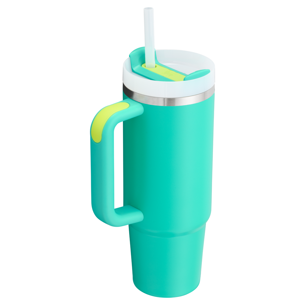 Double-Wall Vacuum The Quencher H2.0 Flowstate Tumbler | Stanley Create D331C - FlowState 3-Position Lid Insulated Travel Mug Detail