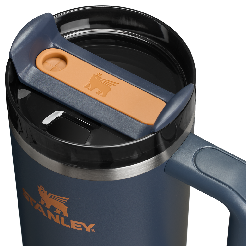 Splash-Resistant FlowState The Quencher H2.0 Flowstate Tumbler D051L - Double-Wall Vacuum Insulated Travel Tumbler with Straw Detail