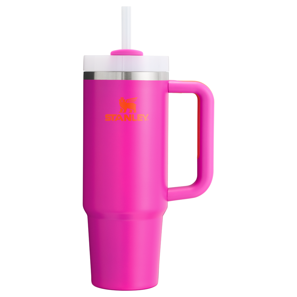 Splash-Resistant FlowState The Quencher H2.0 Flowstate Tumbler D051L - Double-Wall Vacuum Insulated Travel Tumbler with Straw Detail