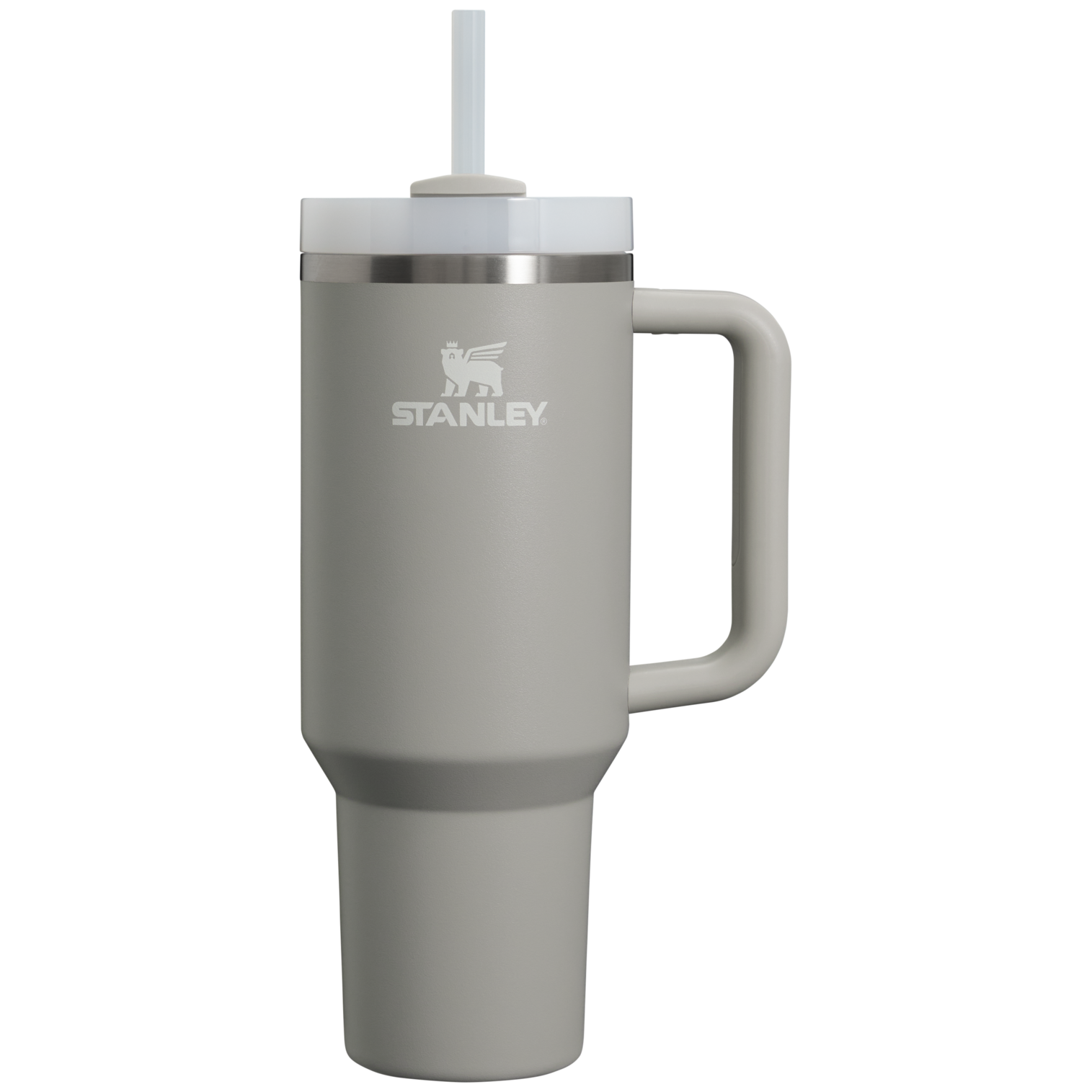 Large Capacity The Quencher H2.0 Flowstate Tumbler D050X - Double-Wall Vacuum Insulated Travel Tumbler with Straw - Ash