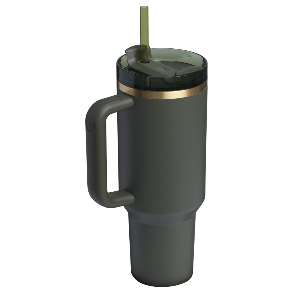 Double-Wall Vacuum The Quencher H2.0 Flowstate Tumbler  | Stanley Create D332L - Premium Stainless Steel Straw Cup for All-Day Hydration Detail