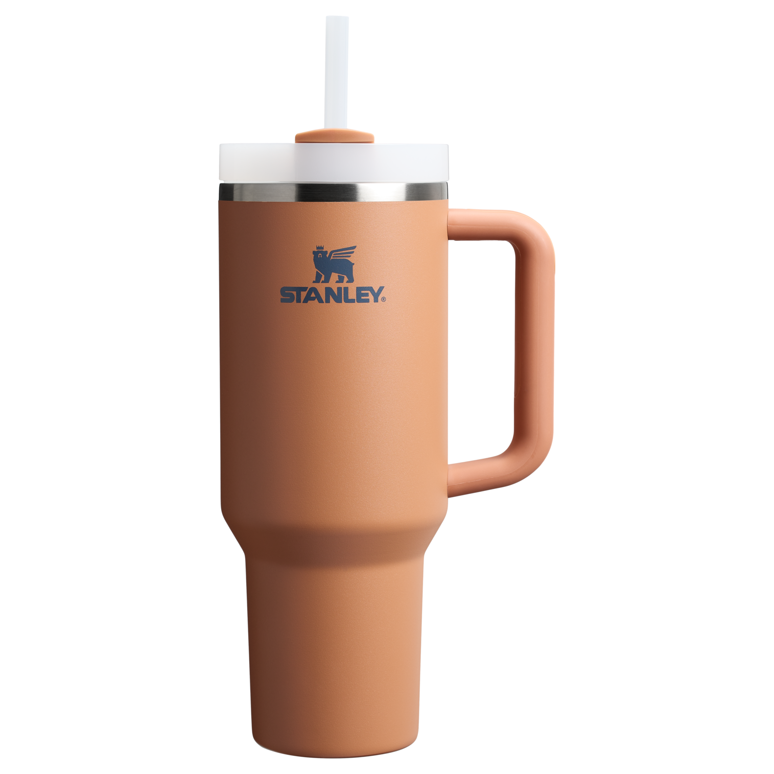 Double-Wall Vacuum The Quencher H2.0 Flowstate Tumbler  | Stanley Create D332L - Premium Stainless Steel Straw Cup for All-Day Hydration - Toast
