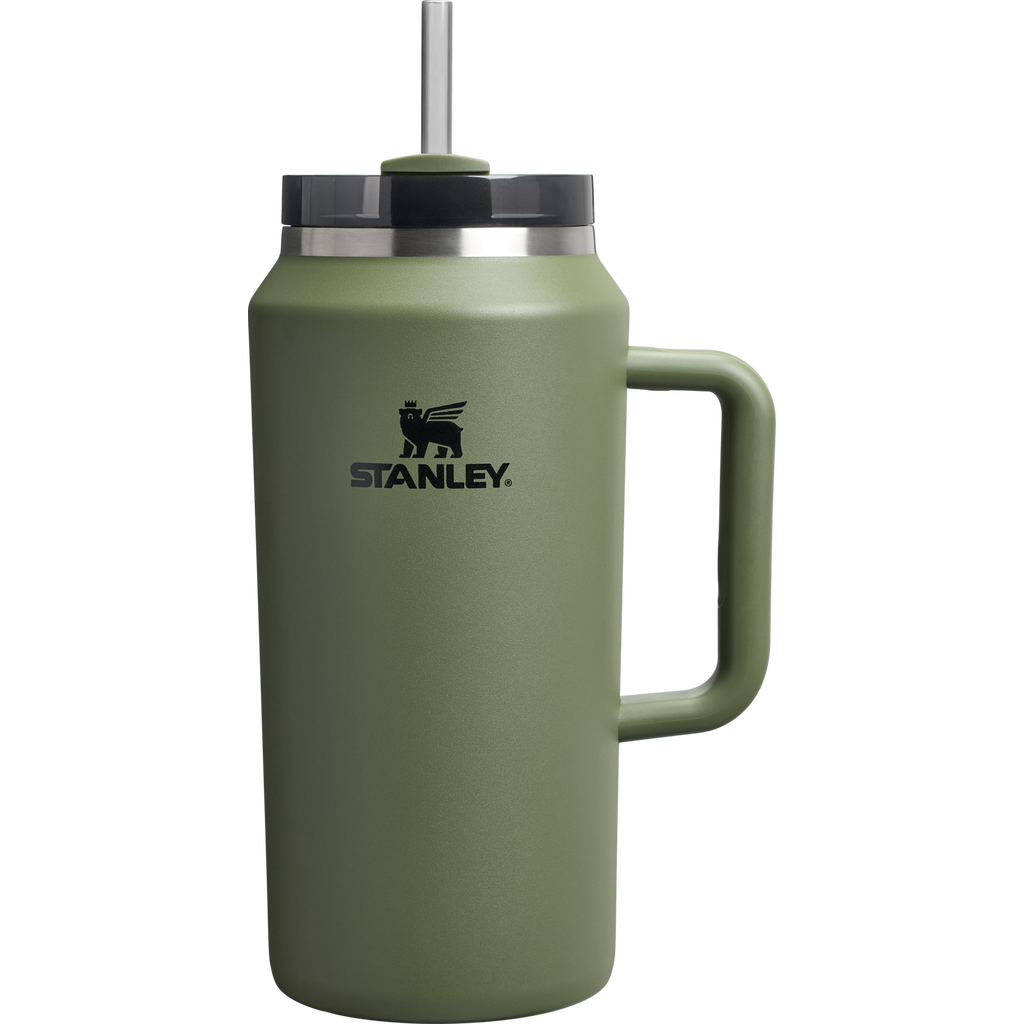 Car-Cup Friendly The Quencher H2.0 Flowstate Tumbler D033Q - Double-Wall Vacuum Insulated Travel Tumbler with Straw - Dried Pine