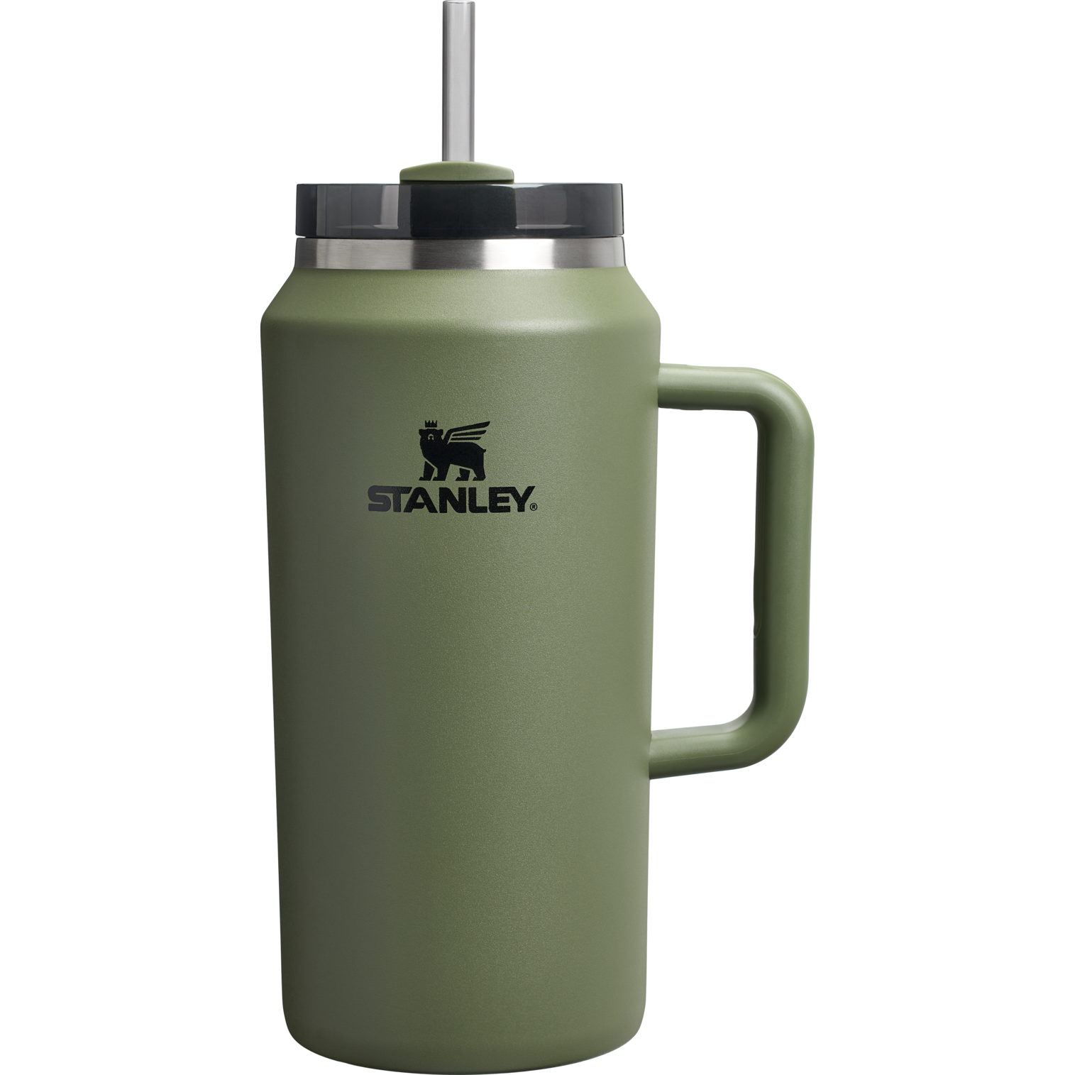 Splash-Resistant FlowState The Quencher H2.0 Flowstate Tumbler D365U - Double-Wall Vacuum Insulated Travel Tumbler with Straw - Dried Pine