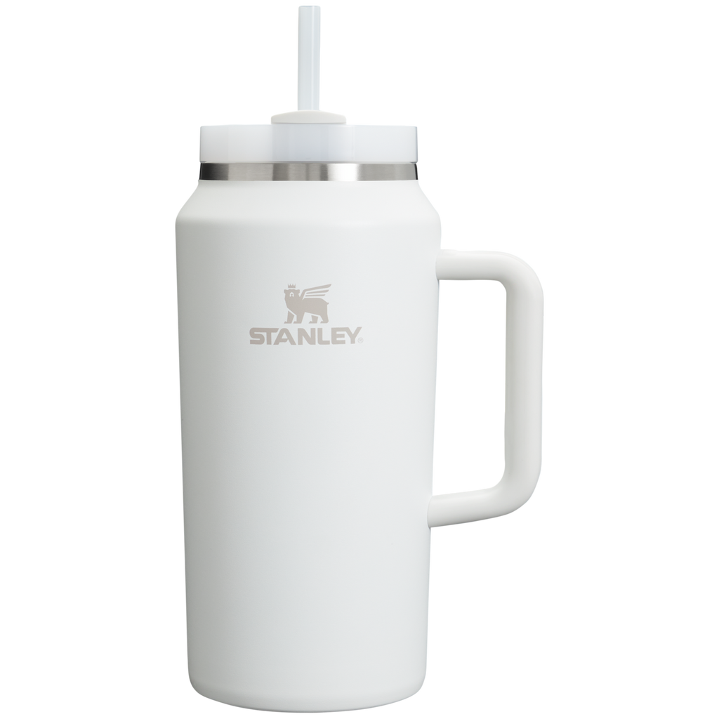 Car-Cup Friendly The Quencher H2.0 Flowstate Tumbler D033Q - Double-Wall Vacuum Insulated Travel Tumbler with Straw - Frost