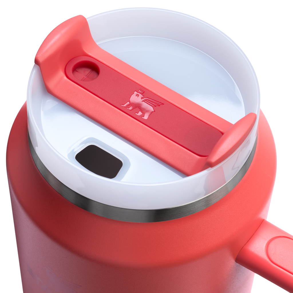 Splash-Resistant FlowState The Quencher H2.0 Flowstate Tumbler D365U - Double-Wall Vacuum Insulated Travel Tumbler with Straw Detail