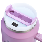 Car-Cup Friendly The Quencher H2.0 Flowstate Tumbler D033Q - Double-Wall Vacuum Insulated Travel Tumbler with Straw Detail