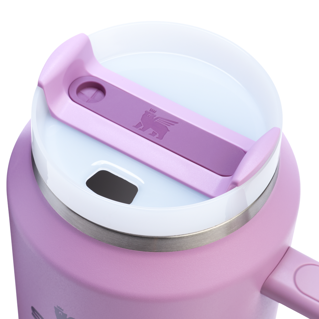 Splash-Resistant FlowState The Quencher H2.0 Flowstate Tumbler D365U - Double-Wall Vacuum Insulated Travel Tumbler with Straw Detail