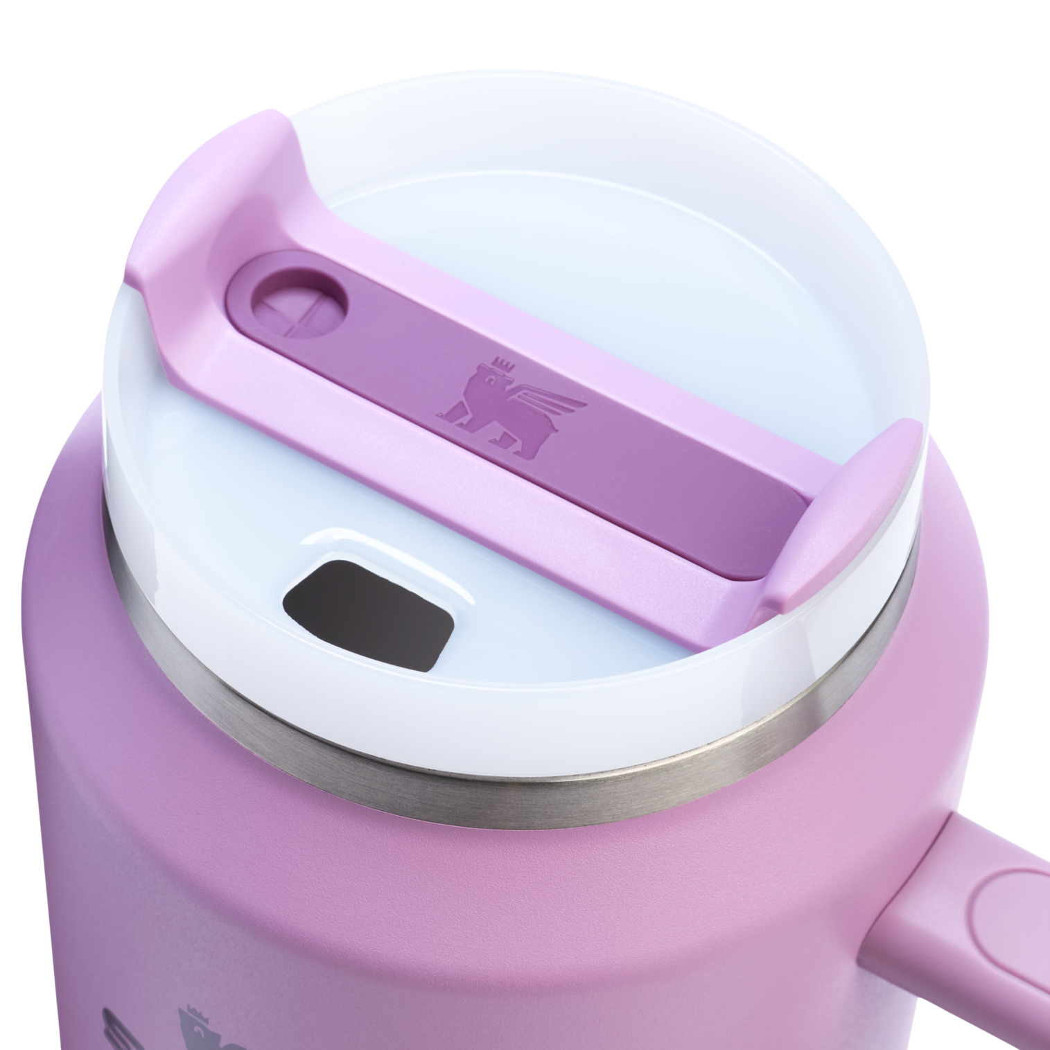 Splash-Resistant FlowState The Quencher H2.0 Flowstate Tumbler D365U - Double-Wall Vacuum Insulated Travel Tumbler with Straw Detail