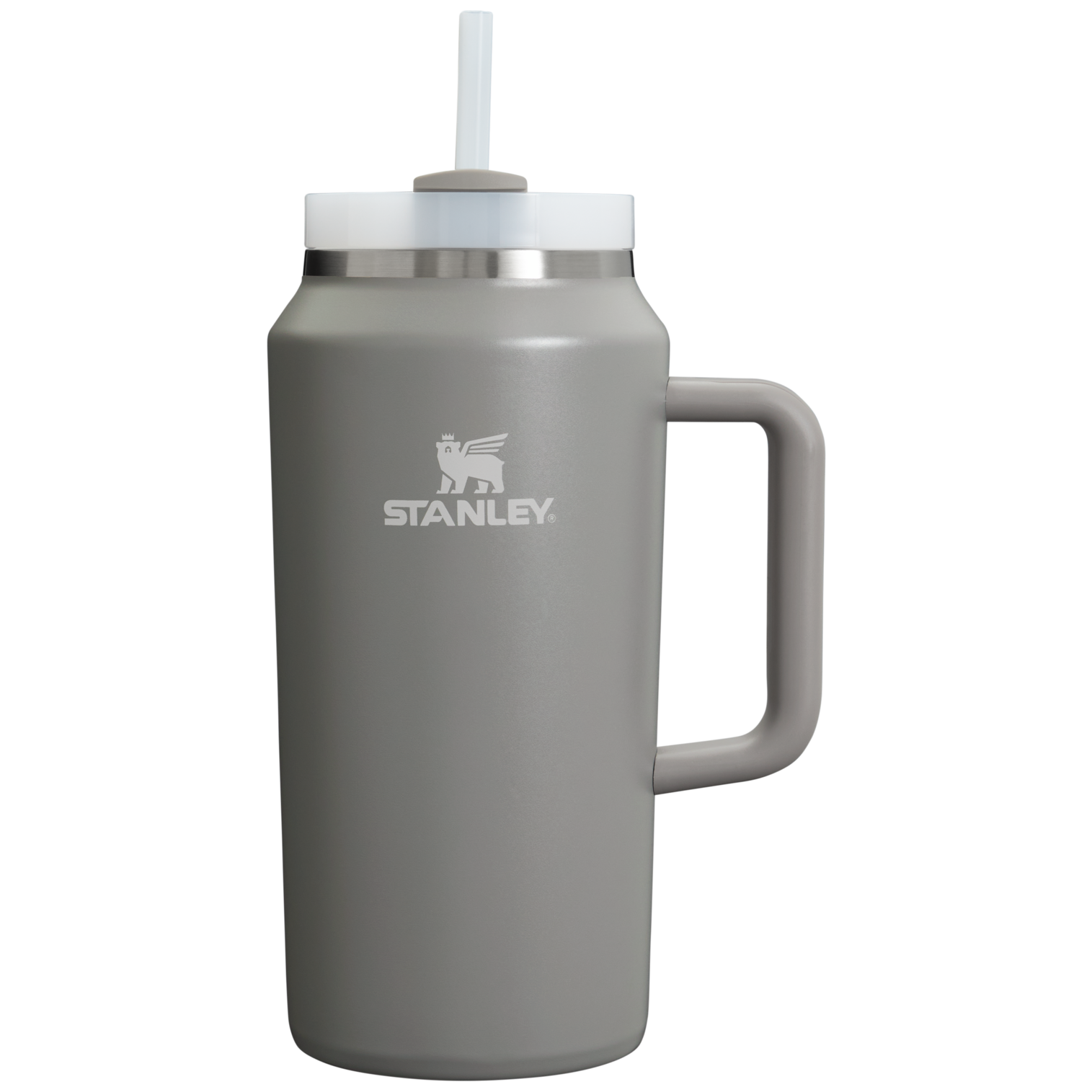 Car-Cup Friendly The Quencher H2.0 Flowstate Tumbler D033Q - Double-Wall Vacuum Insulated Travel Tumbler with Straw - Stone