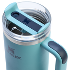 Double-Wall Vacuum The Quencher H2.0 Flowstate Tumbler | Stanley Create D331C - FlowState 3-Position Lid Insulated Travel Mug Detail