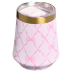 Elegant Stemless Stanley 1913 x LoveShackFancy Holiday Reserve Wine Tumbler D204X - Elegant Stemless Vacuum Insulated Wine Tumbler Detail