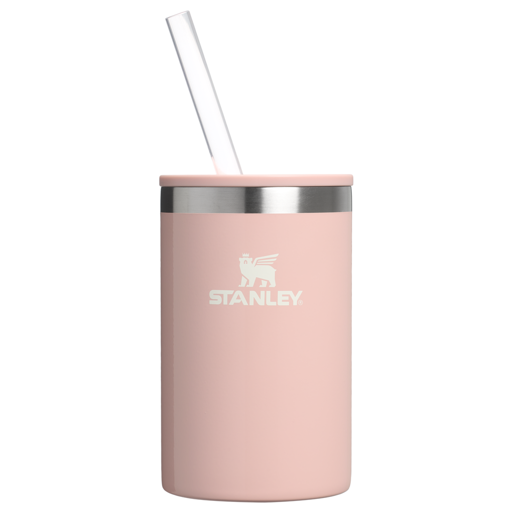 Premium All-Weather The Everyday Can Cooler Cup | Stanley Create D313H - Heavy-Duty Ice-Retention Food & Beverage Carrier - Peach Whip Gloss