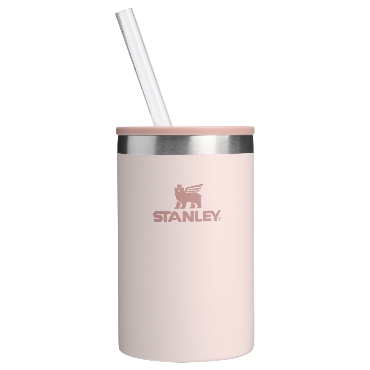 Premium All-Weather The Everyday Can Cooler Cup | Stanley Create D313H - Heavy-Duty Ice-Retention Food & Beverage Carrier - Rose Quartz