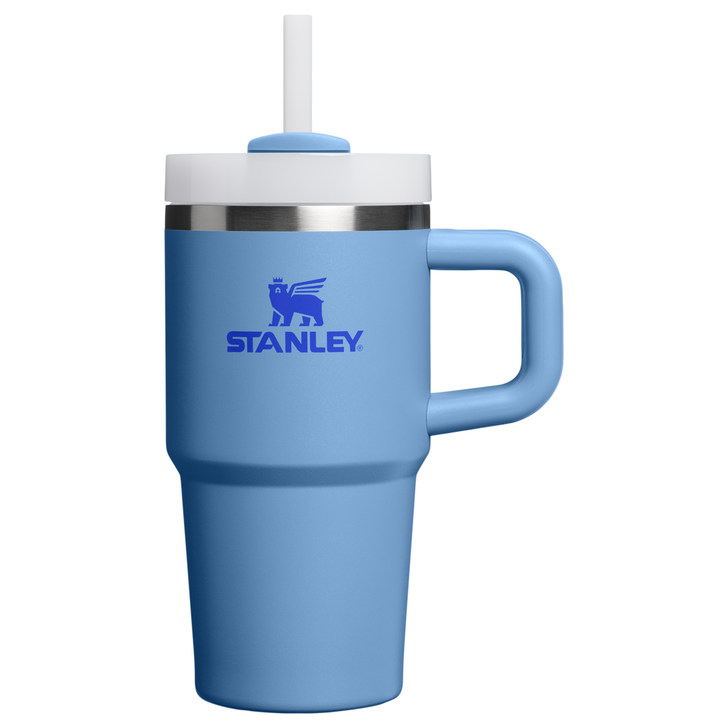 Splash-Resistant FlowState The Quencher H2.O Flowstate Tumbler | Stanley Create D274S - 40oz Large Capacity Car-Cup Friendly Quencher - Blue Sky