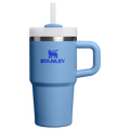 Splash-Resistant FlowState The Quencher H2.O Flowstate Tumbler | Stanley Create D274S - 40oz Large Capacity Car-Cup Friendly Quencher - Blue Sky