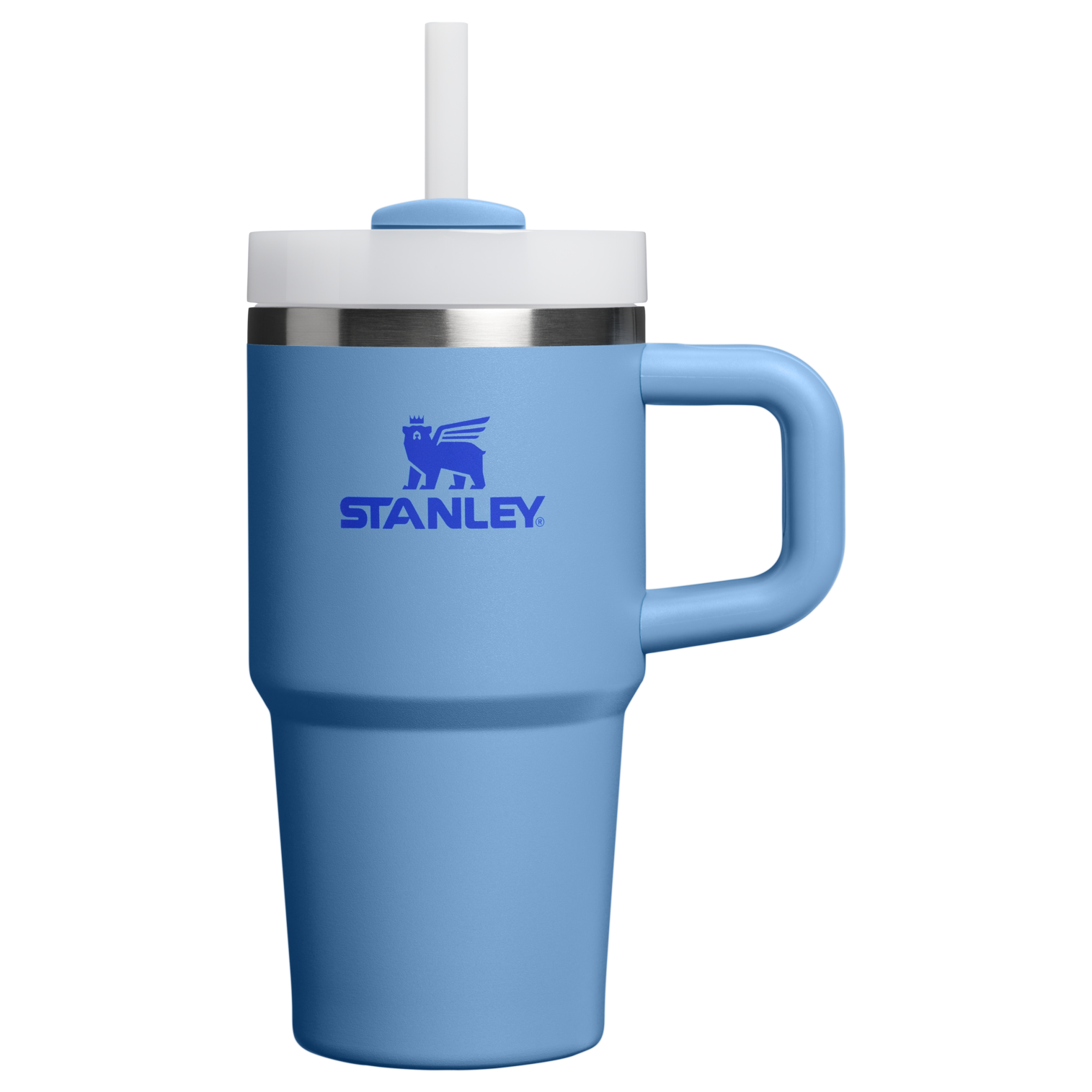 Splash-Resistant FlowState The Quencher H2.O Flowstate Tumbler | Stanley Create D274S - 40oz Large Capacity Car-Cup Friendly Quencher - Blue Sky