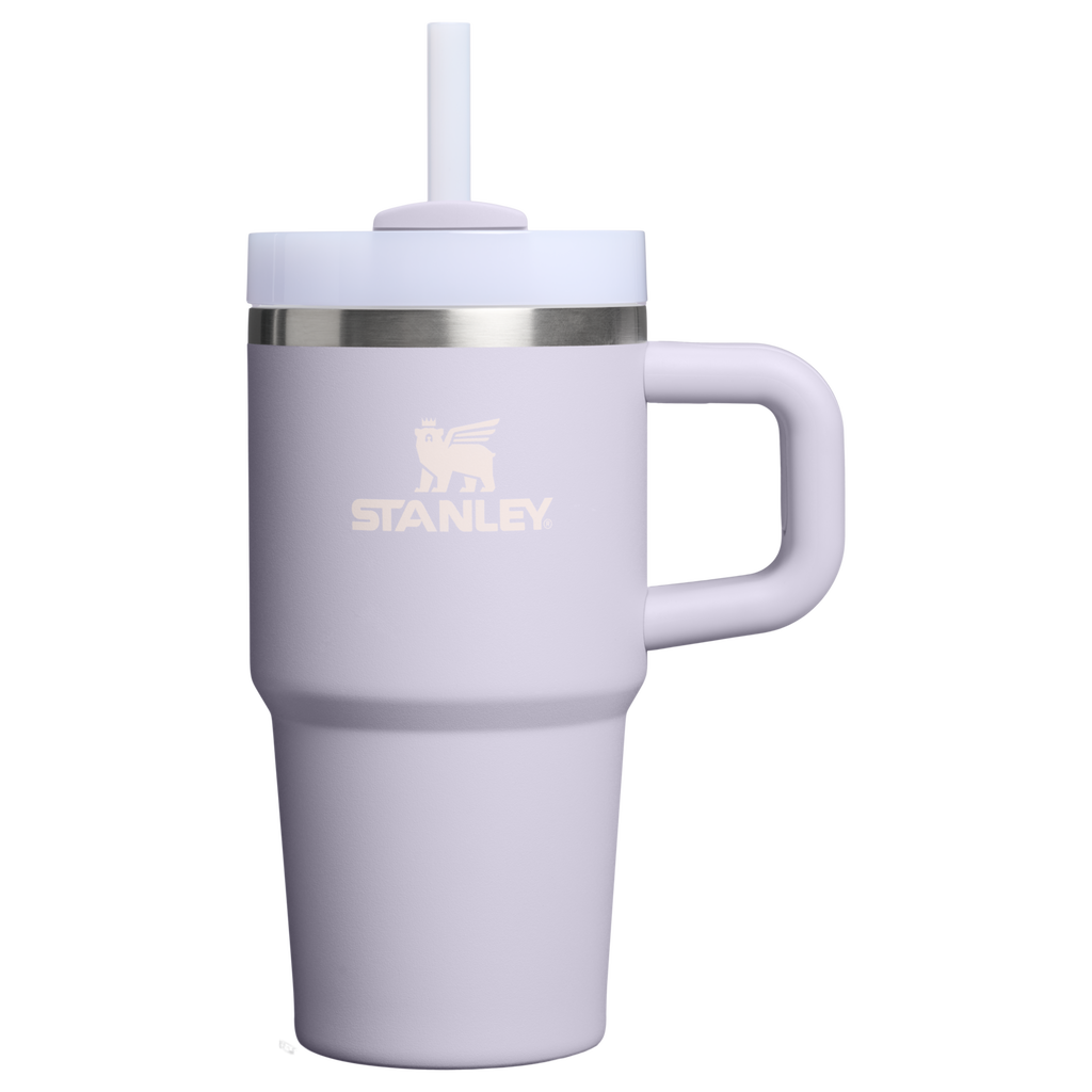 Splash-Resistant FlowState The Quencher H2.O Flowstate Tumbler | Stanley Create D274S - 40oz Large Capacity Car-Cup Friendly Quencher - Purple Dust